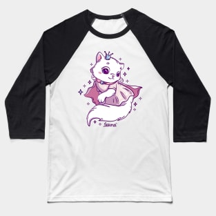 Cute cat princess is cute royal kitten Baseball T-Shirt